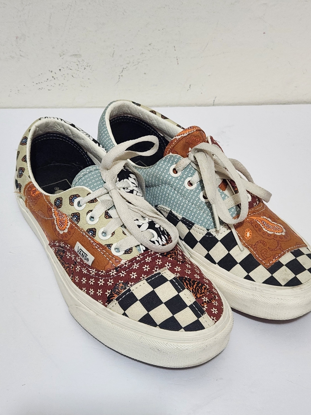 Vans Era 'Tiger Patchwork Sneakers Drip Maximalist Skate-Core DIY Eclectic Fire